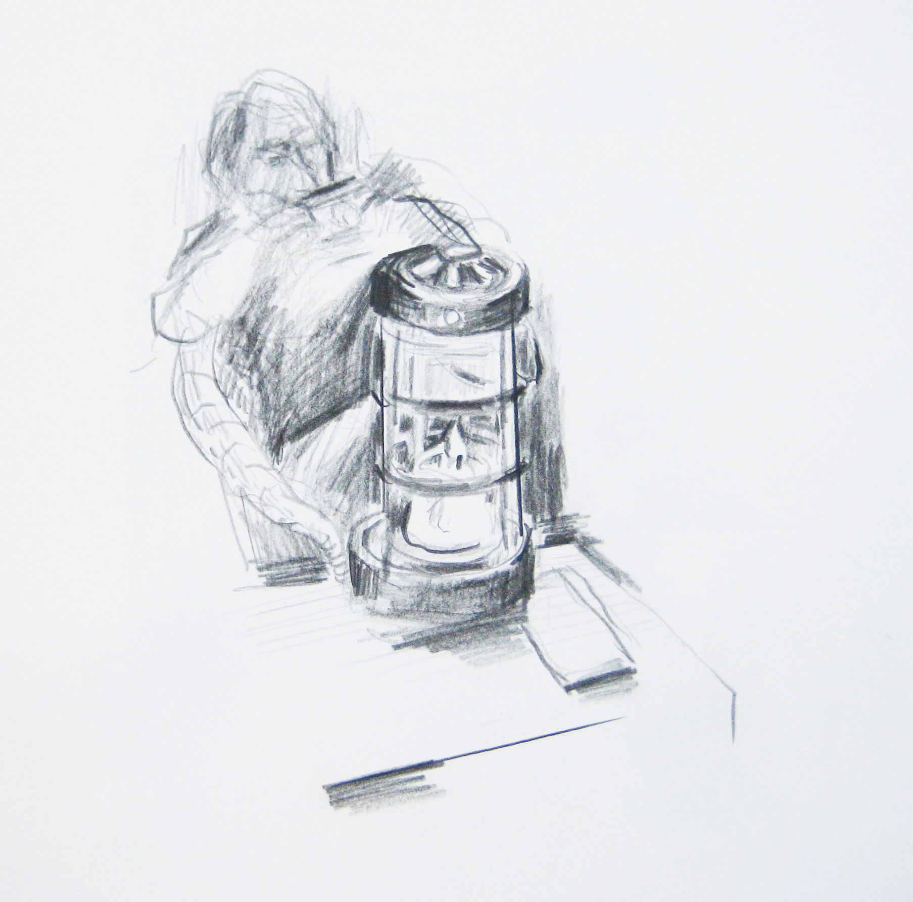 PeterPRastZeichnenvorOrtGriechenland2009