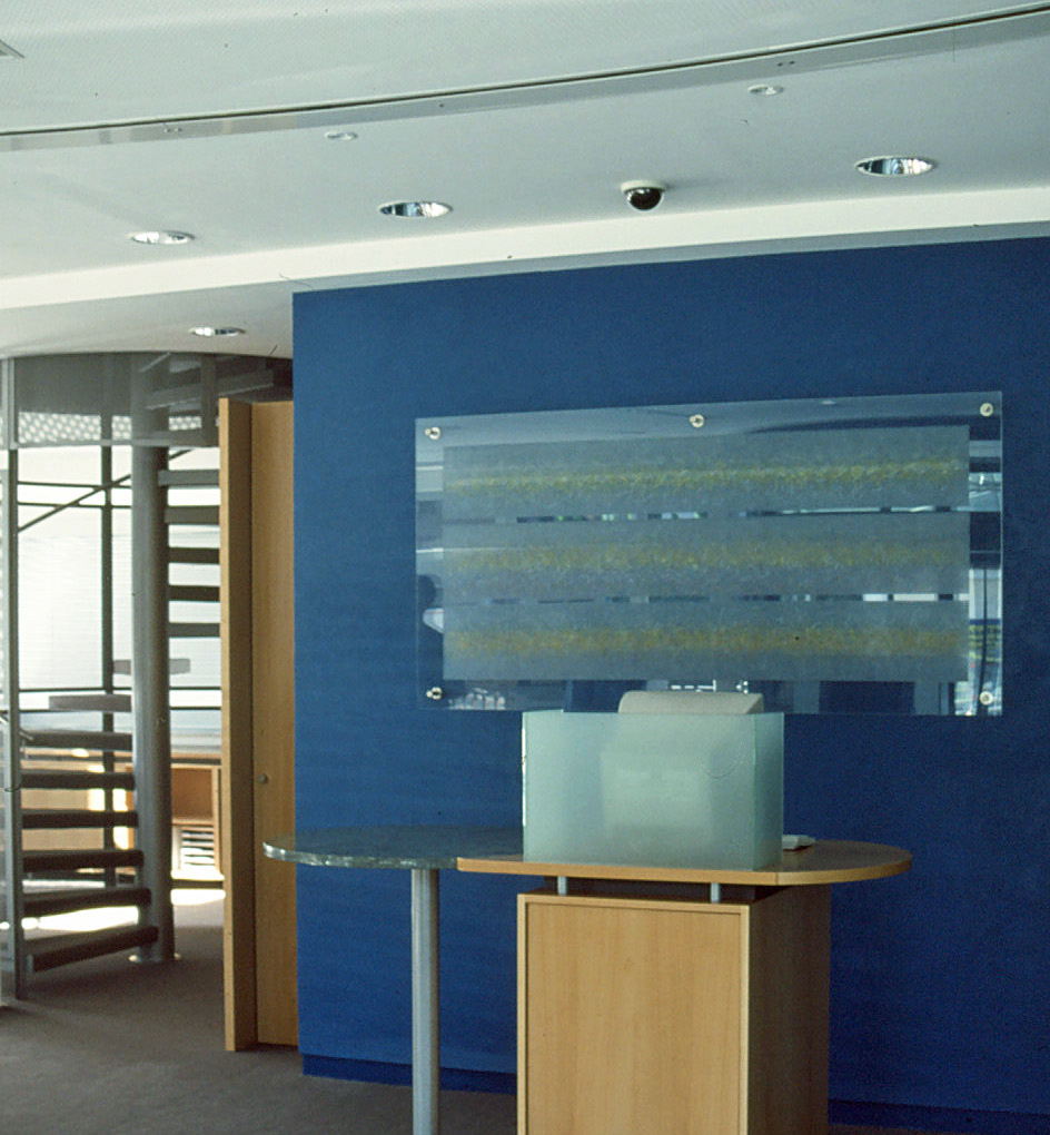 2 d Peter P. Rast AnnÑherung 1 Acryl auf Karton und hinter Glas